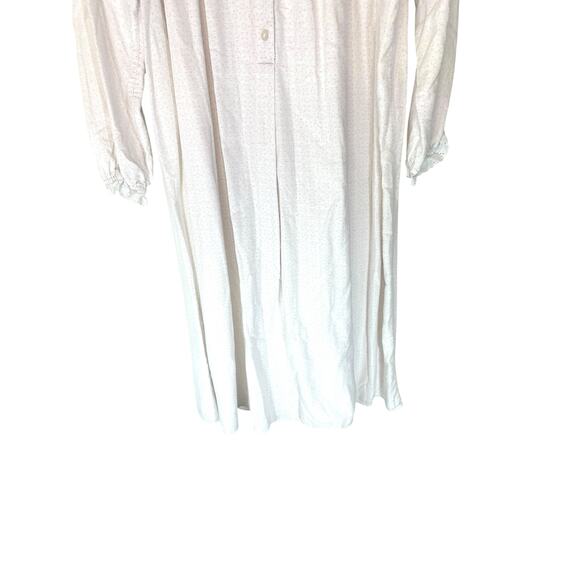 Lanz of Salzburg Pink Dainty Coquette Lounge Cotton Flannel Nightgown Size Large - Picture 10 of 13